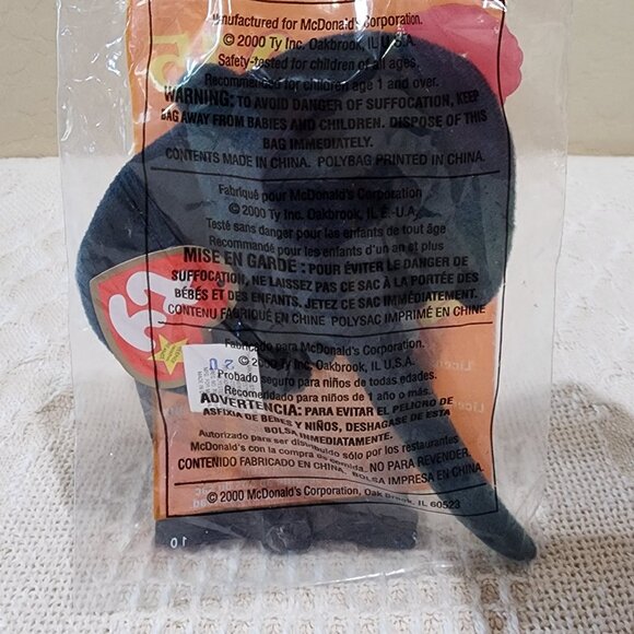 2000 TY TEENIE BEANIE BABIES McDonald's Happy Meal STING THE RAY #15 Plush NIP - Picture 1 of 6